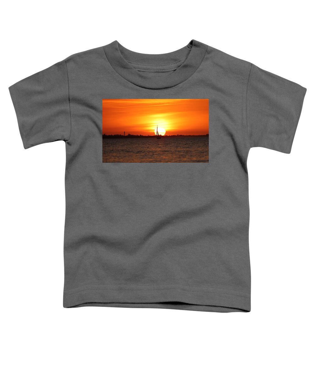 Sunset Toddler T-Shirt featuring the photograph Sunset 3 by Mingming Jiang