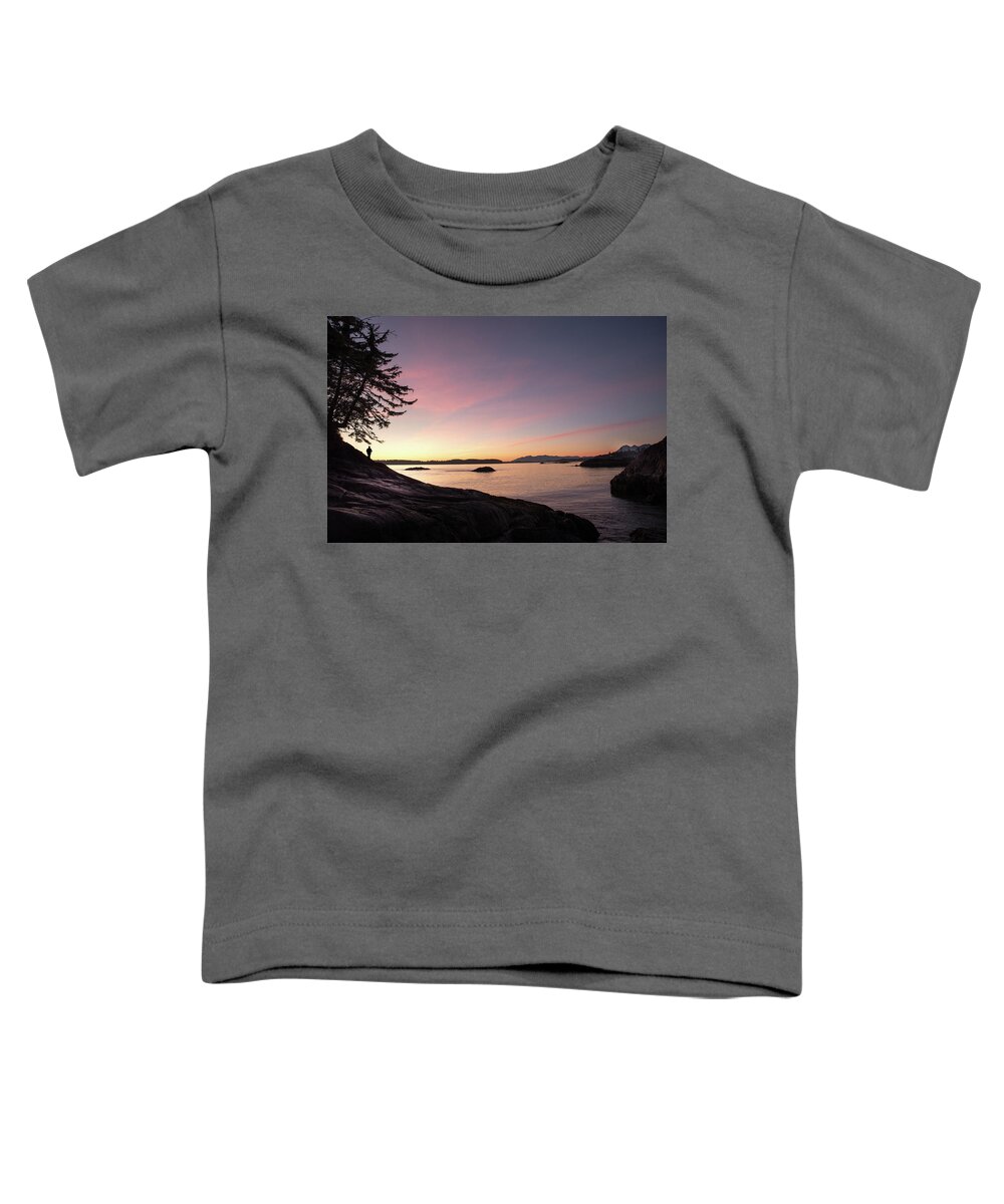 Sunset Toddler T-Shirt featuring the photograph Sunset at Tofino by Naomi Maya
