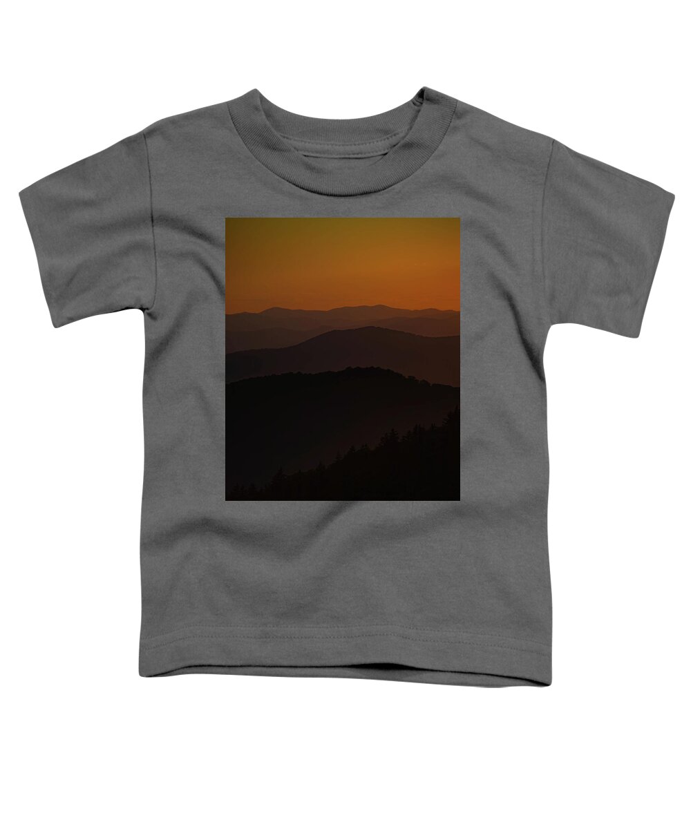 Mountain Toddler T-Shirt featuring the photograph Sunset Layers by Go and Flow Photos