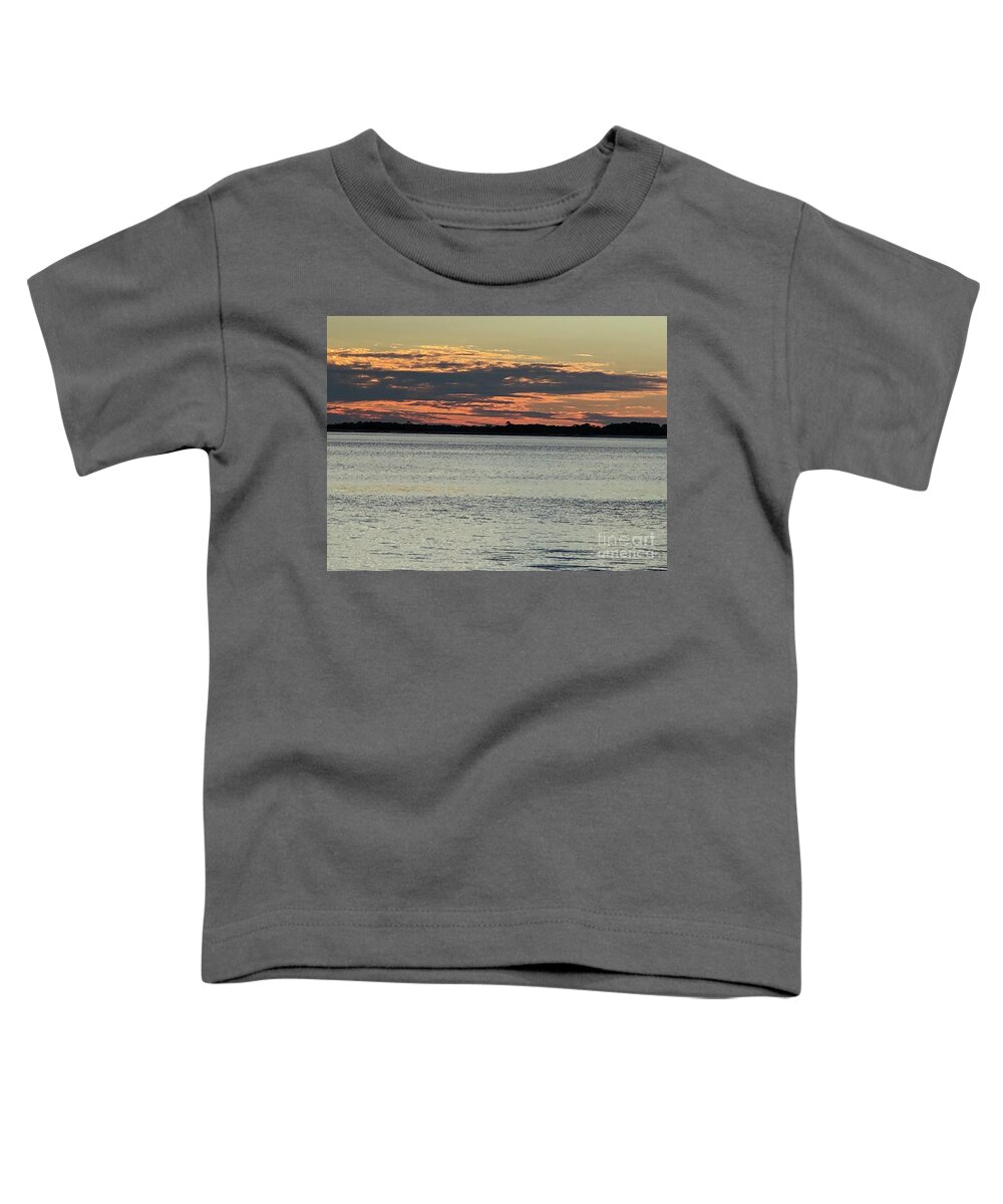 Sunset Toddler T-Shirt featuring the photograph Sunset on Atlantic Ocean by Catherine Wilson