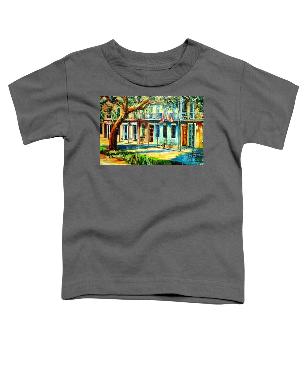 New Orleans Toddler T-Shirt featuring the painting Sunset on Esplanade Avenue by Diane Millsap