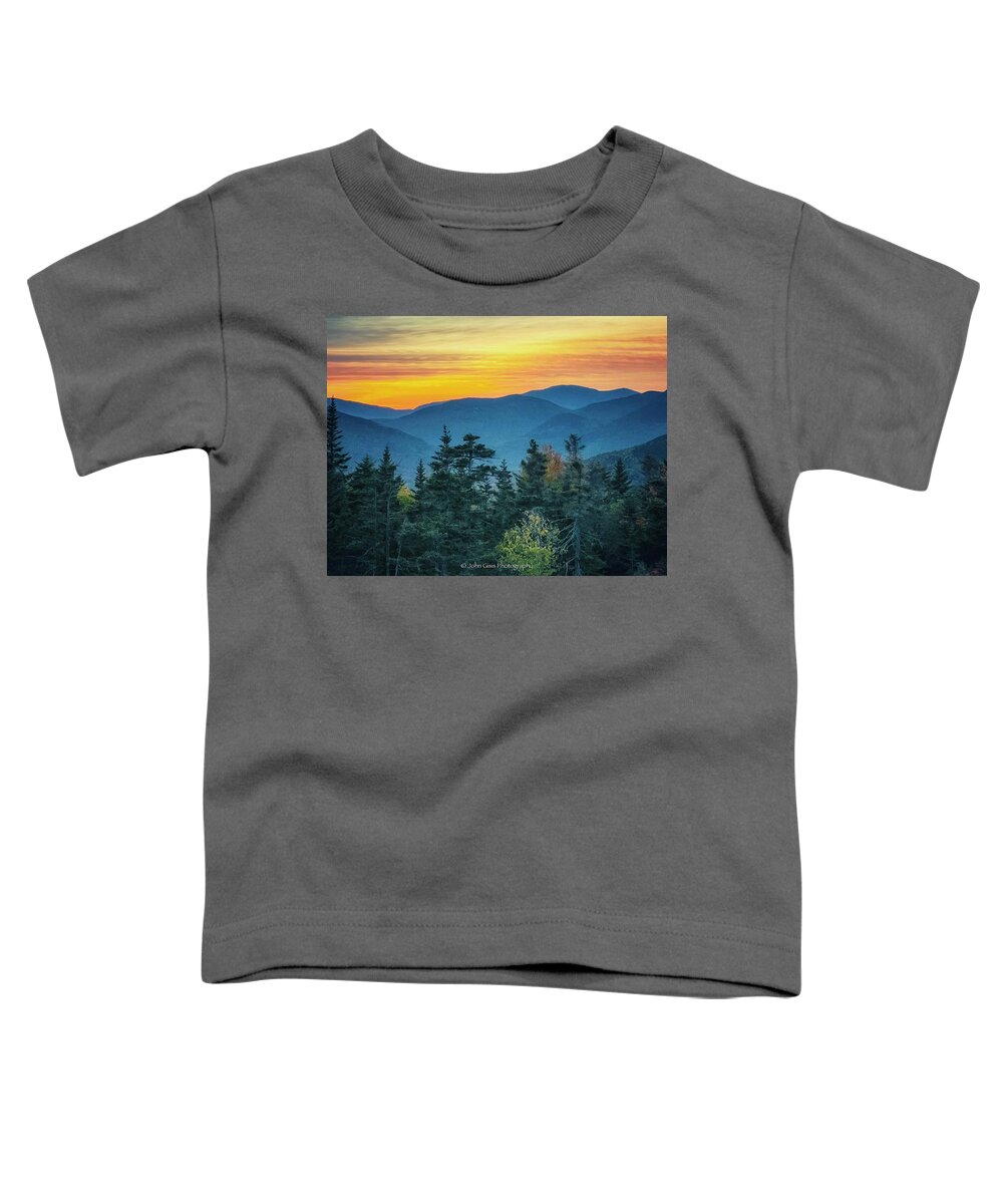  Toddler T-Shirt featuring the photograph Sunset on the Kancamagus by John Gisis