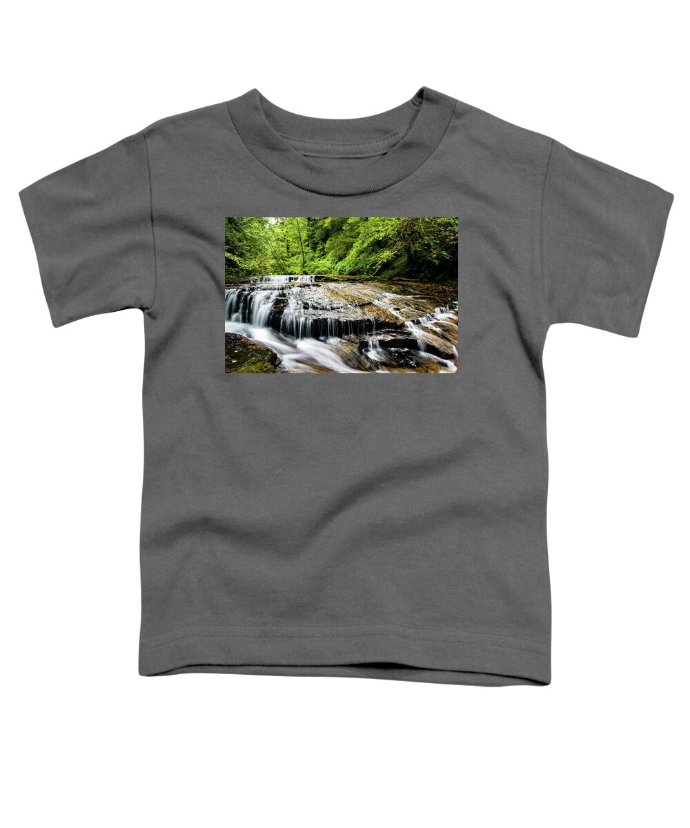 Water Toddler T-Shirt featuring the photograph Sweet Creek Falls by Mike Shaw