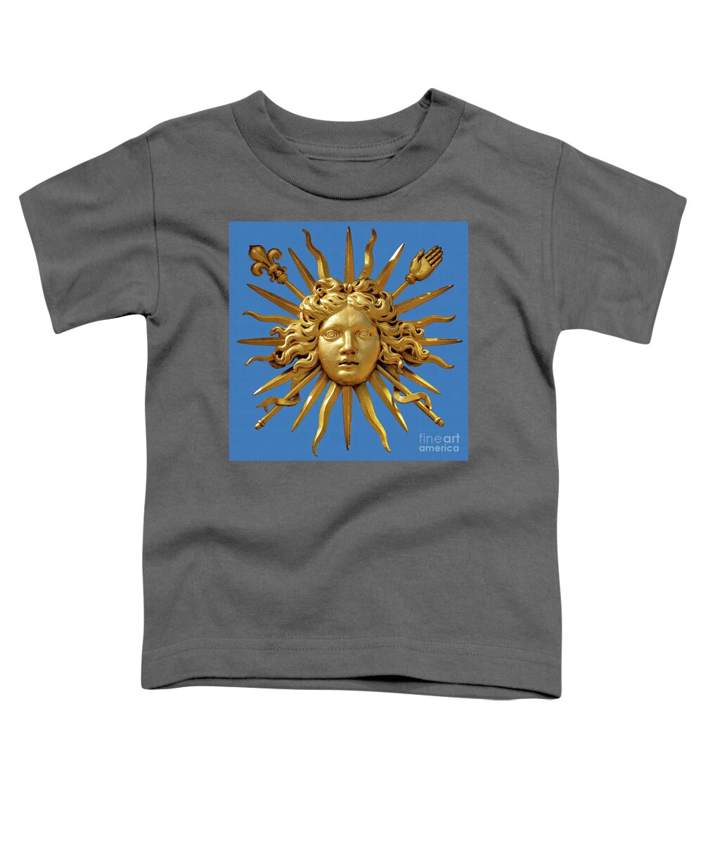 Symbol of Louis XIV the Sun King - Blue Background Toddler T-Shirt
