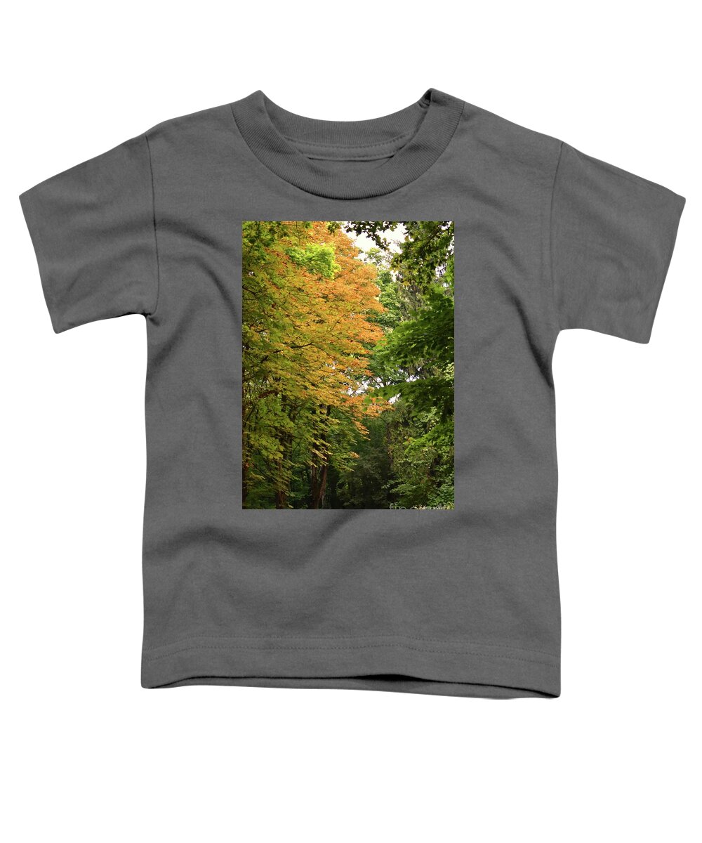 Nature Toddler T-Shirt featuring the photograph Symphony of Autumn Harmony by Leonida Arte
