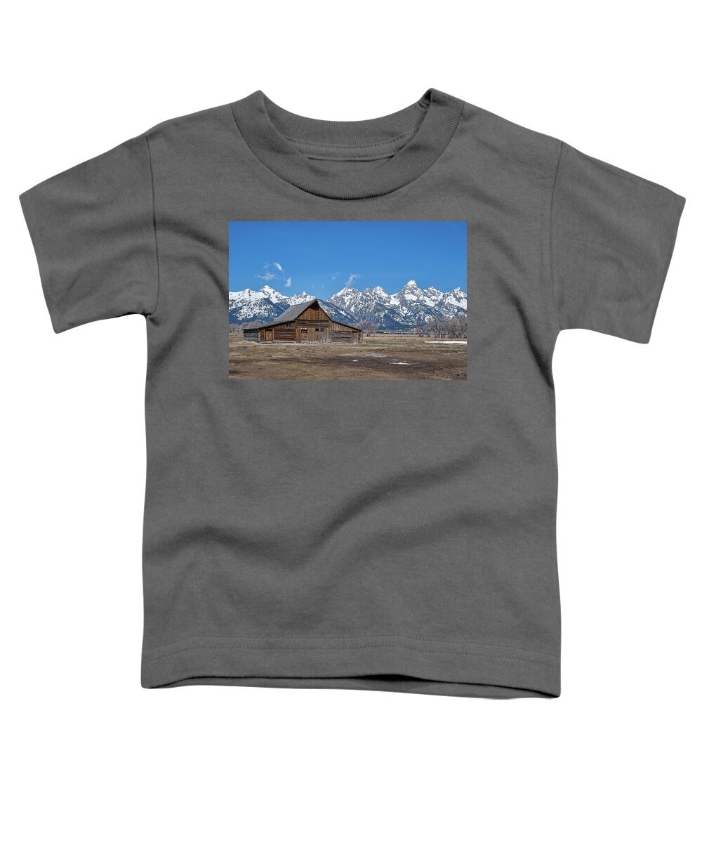 Landscape Toddler T-Shirt featuring the photograph T.A. Moulton Barn by Jermaine Beckley