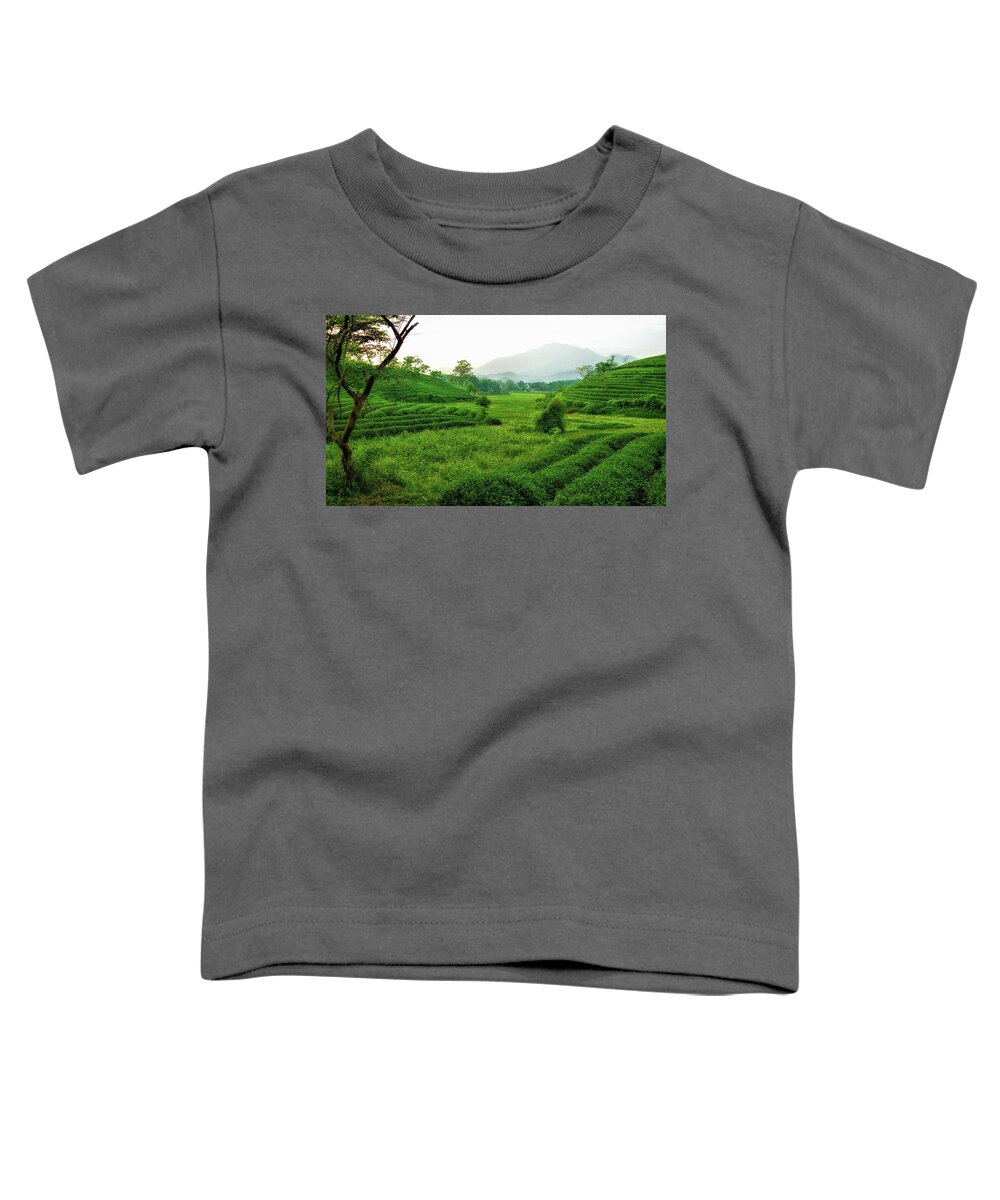 Tea Toddler T-Shirt featuring the photograph Tea plantation by Robert Bociaga