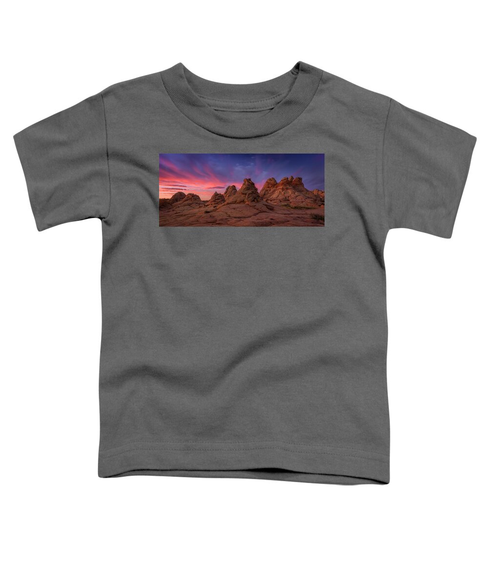 Vermilion Wilderness Toddler T-Shirt featuring the photograph Teepees by Peter Boehringer