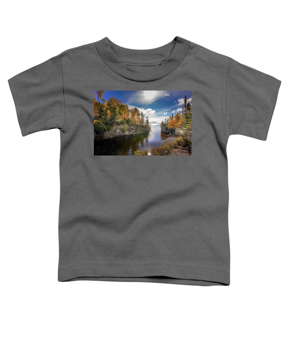 Inspirational Toddler T-Shirt featuring the photograph Temperance River by Susan Rydberg