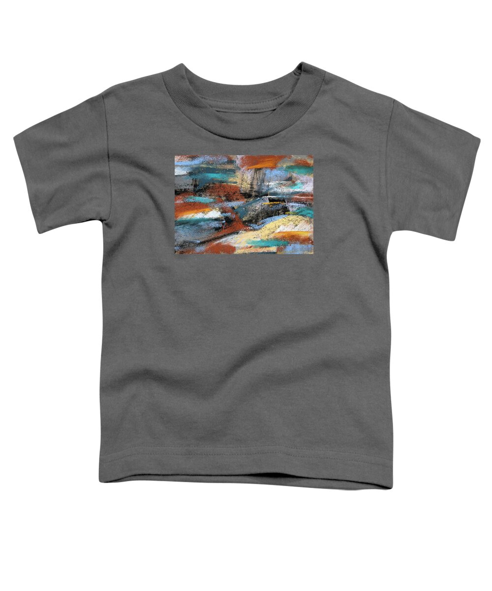 Pastel Toddler T-Shirt featuring the pastel Tempest by MaryJo Clark