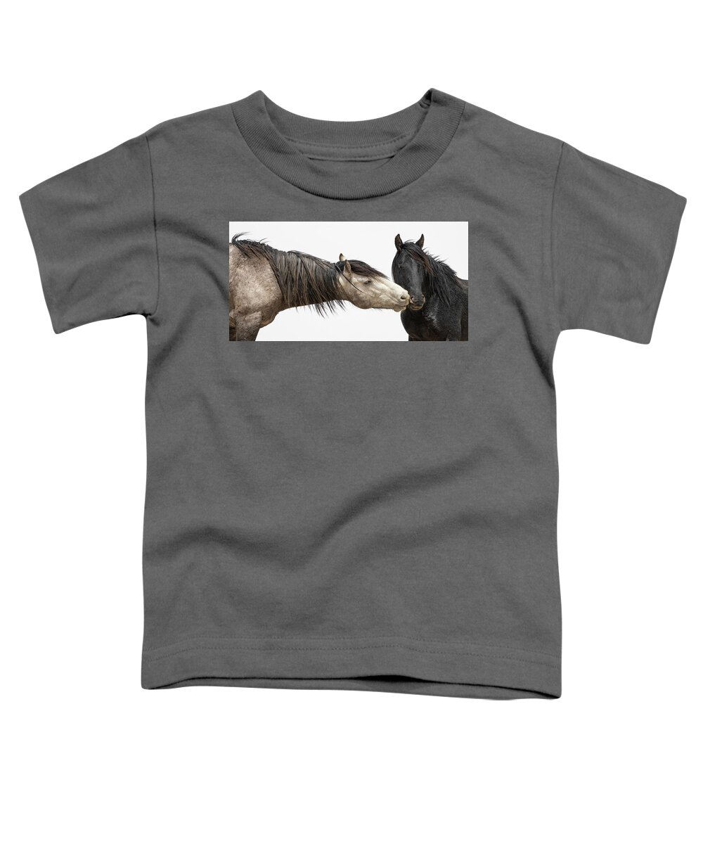 Wild Horses Toddler T-Shirt featuring the photograph Test by Mary Hone