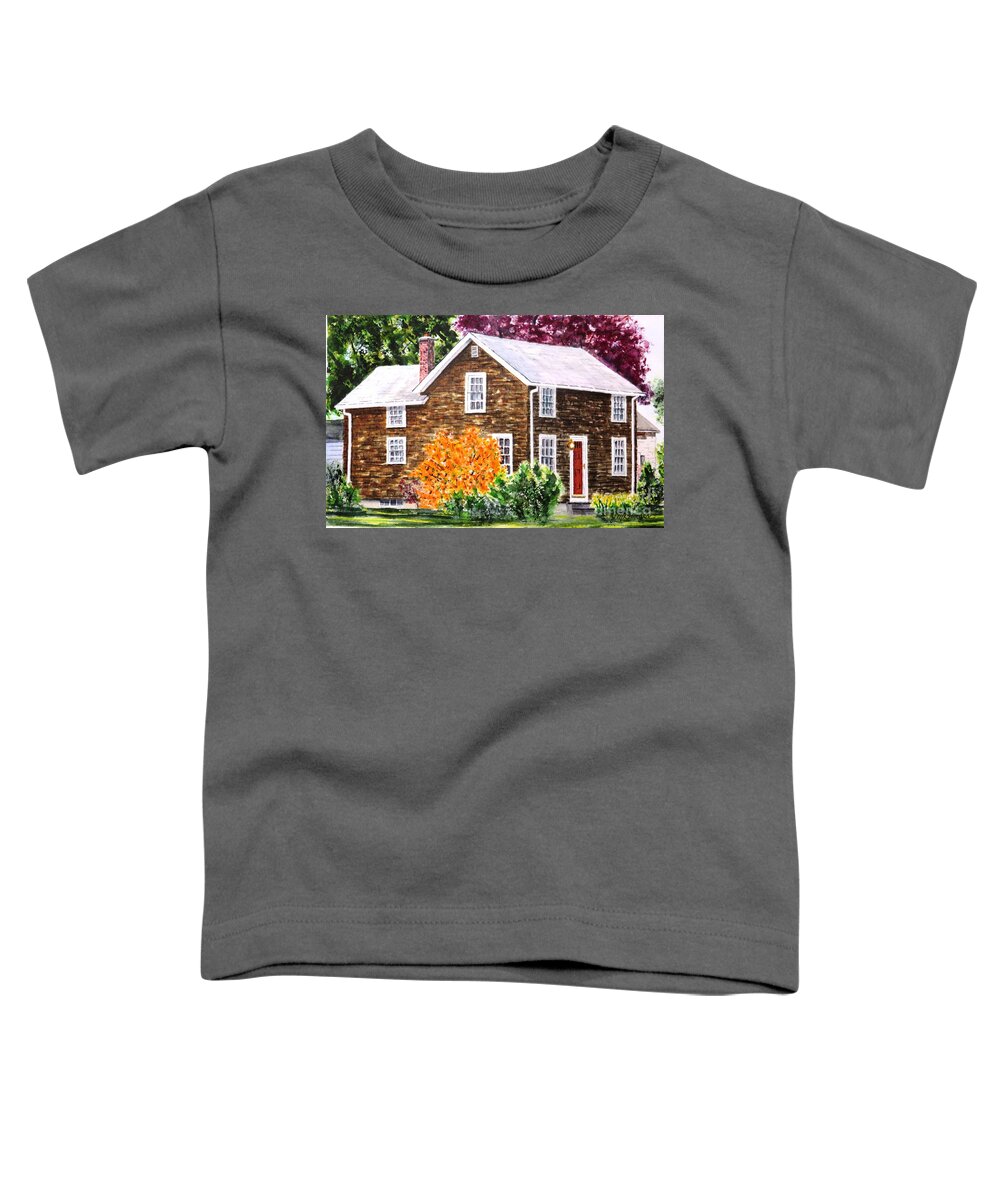 Bush Toddler T-Shirt featuring the painting That Orange Bush by Joseph Burger