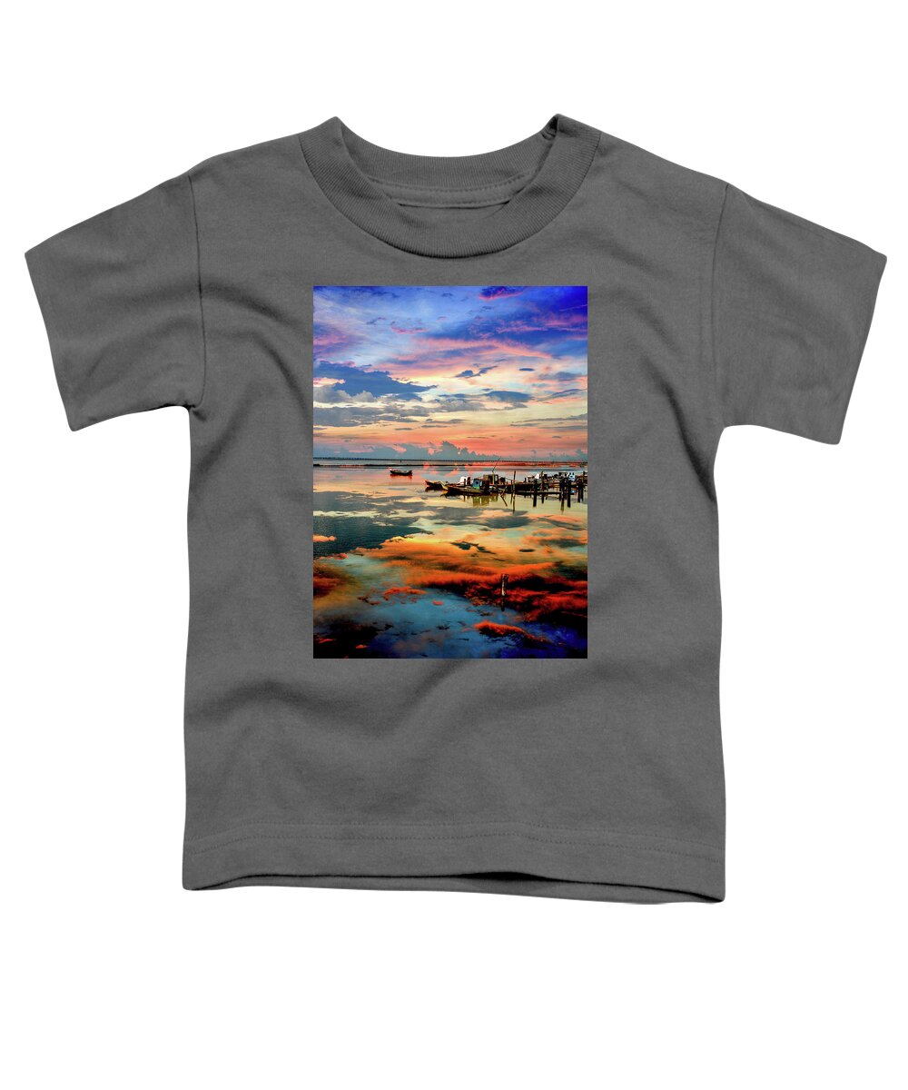 Bay Toddler T-Shirt featuring the photograph The Bay at Eastpoint Florida 003 by James C Richardson