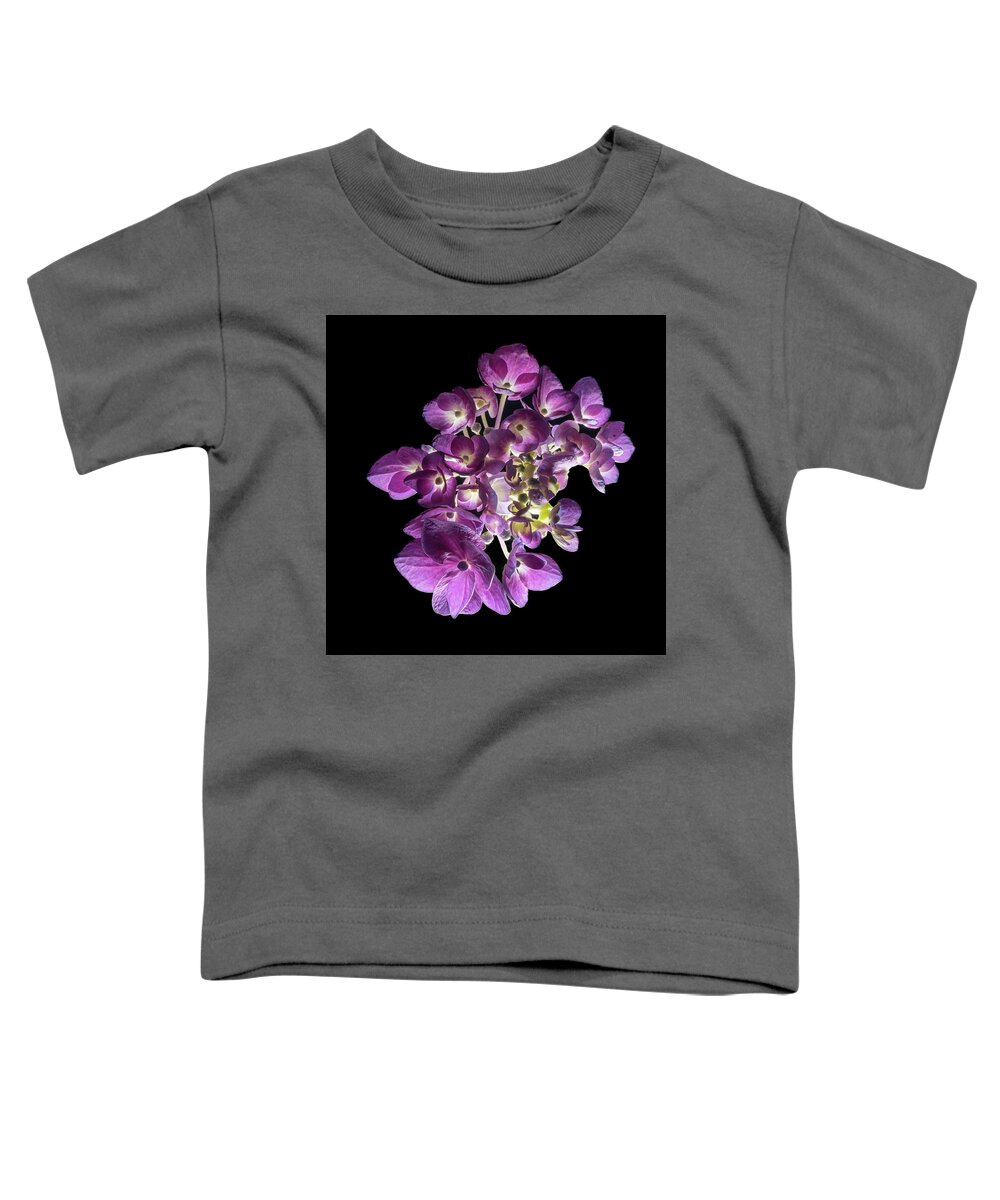 Bigleaf Hydrangea Toddler T-Shirt featuring the photograph Finale in Purple by Kevin Suttlehan
