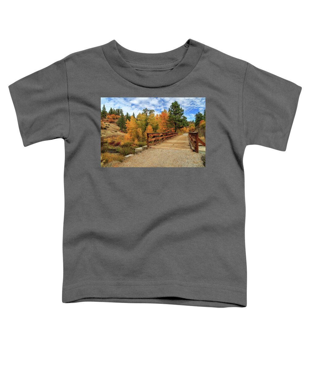 Trail Toddler T-Shirt featuring the photograph The Bizz Johnson Trail by James Eddy