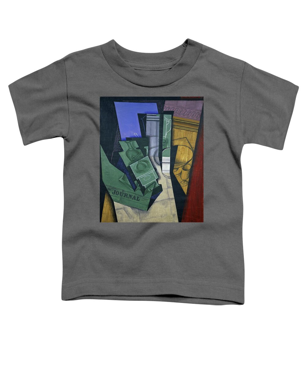 Drink Toddler T-Shirt featuring the painting The Breakfast by Juan Gris