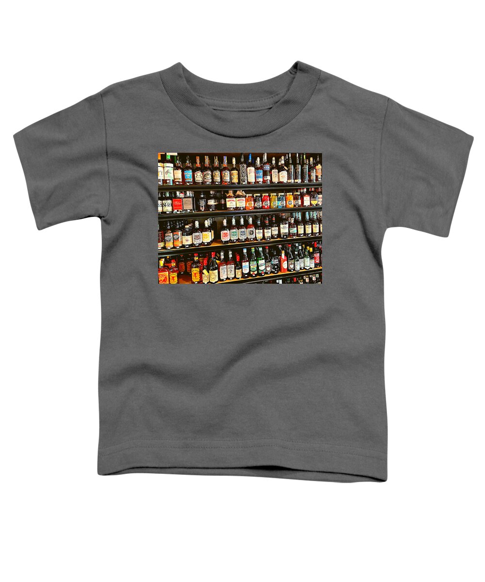 Liquor Toddler T-Shirt featuring the photograph The Candy Store by Lee Darnell