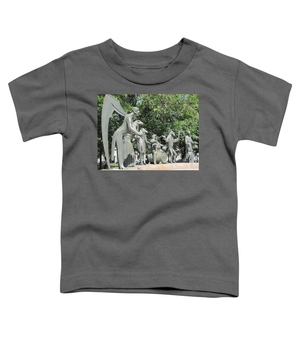 Moscow Toddler T-Shirt featuring the photograph The Children - Victims of Adult Vices by Calvin Boyer