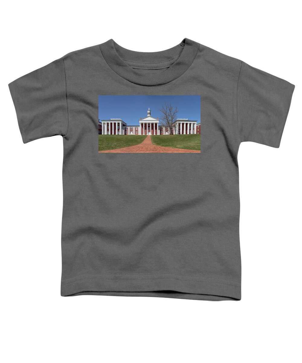 Washington And Lee University Toddler T-Shirt featuring the photograph The Colonnade - Washington and Lee University by Susan Rissi Tregoning