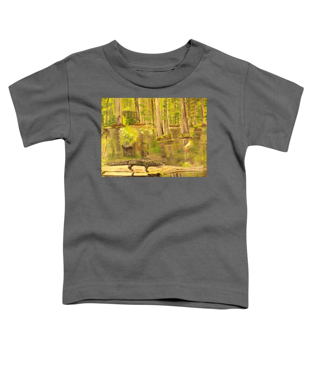 #florida Toddler T-Shirt featuring the painting The Everglades #124 by Donald Northup