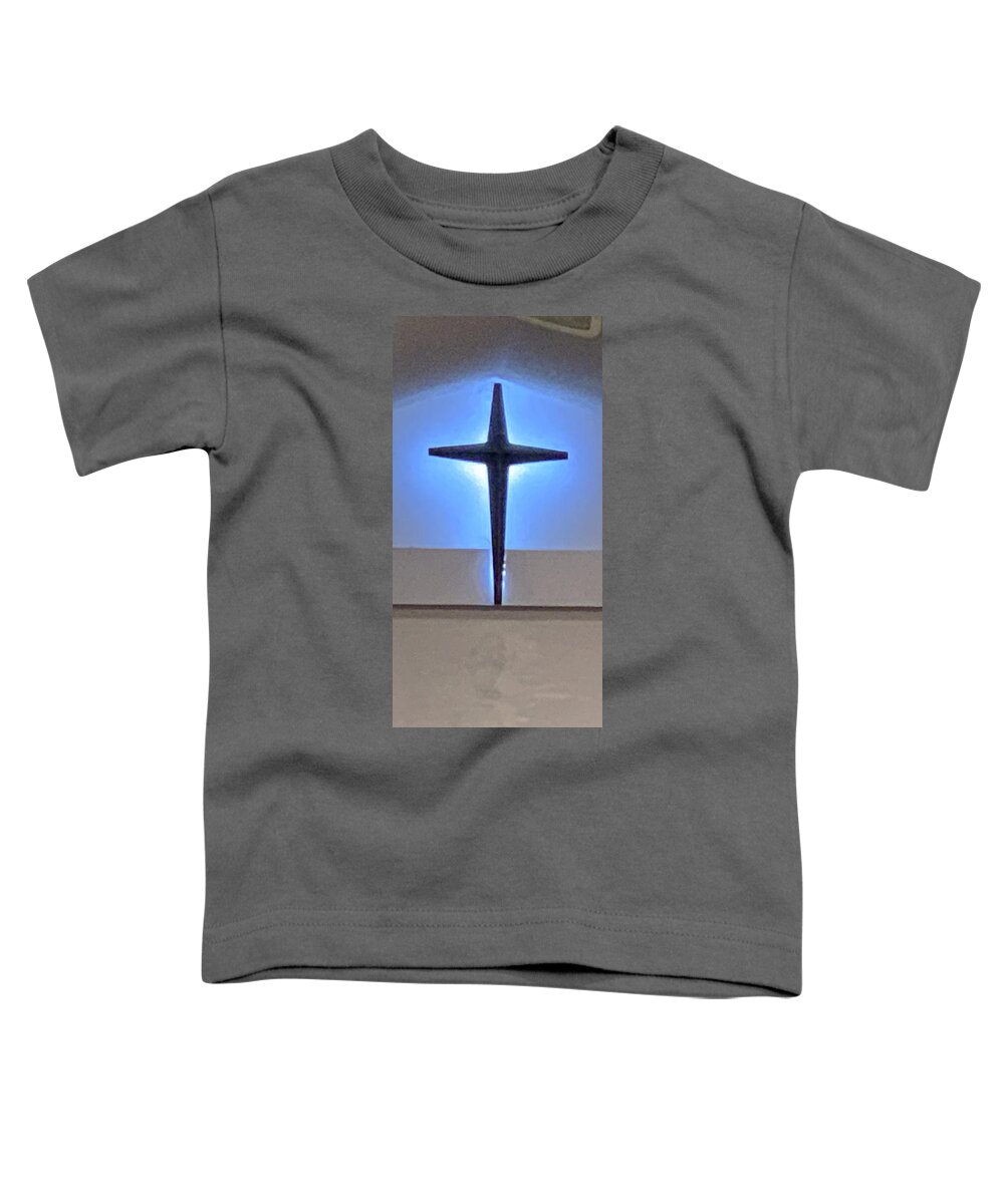 Cross Toddler T-Shirt featuring the photograph The Glow of Peace by Lee Darnell