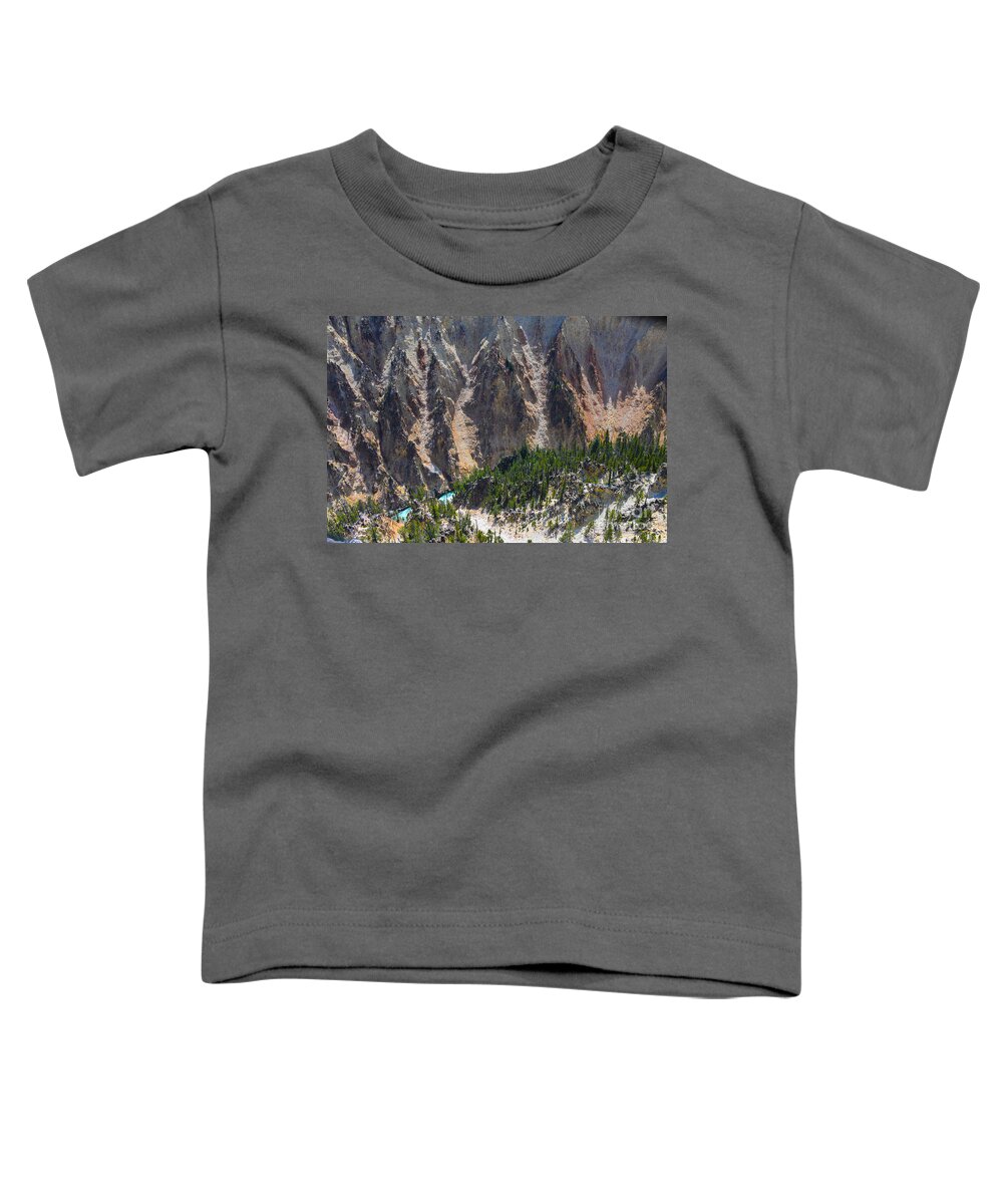 The Grand Canyon Of Yellowstone Toddler T-Shirt featuring the digital art The Grand Canyon of Yellowstone by Tammy Keyes