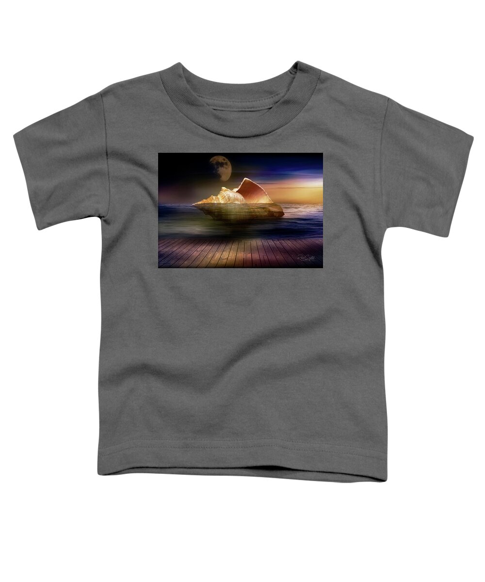 Seashells Toddler T-Shirt featuring the photograph The Great Seashell Sailing Ship by Rene Crystal