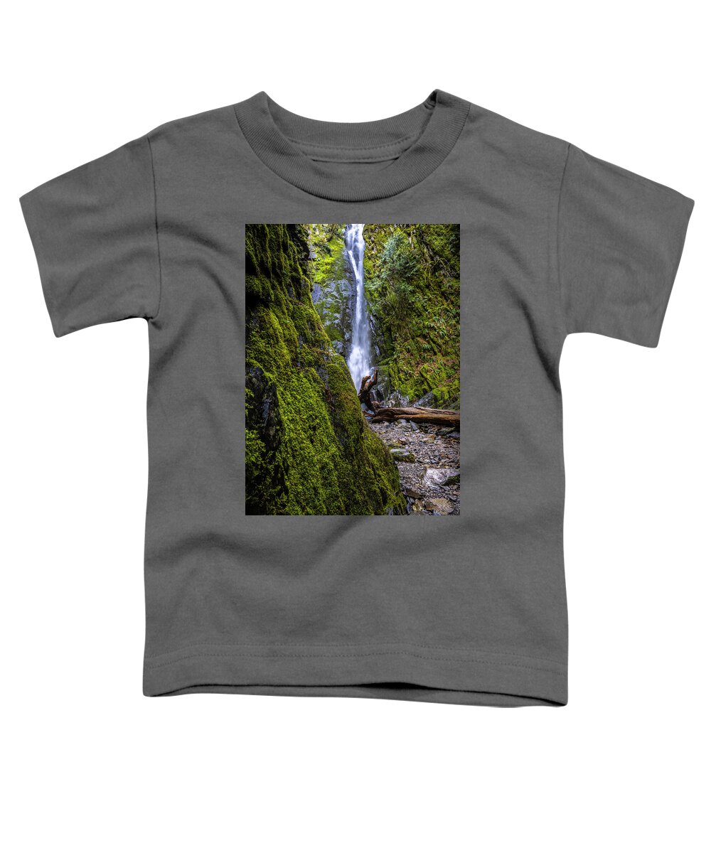 Waterfalls Toddler T-Shirt featuring the photograph The Hidden Waterfalls by Bill Cubitt