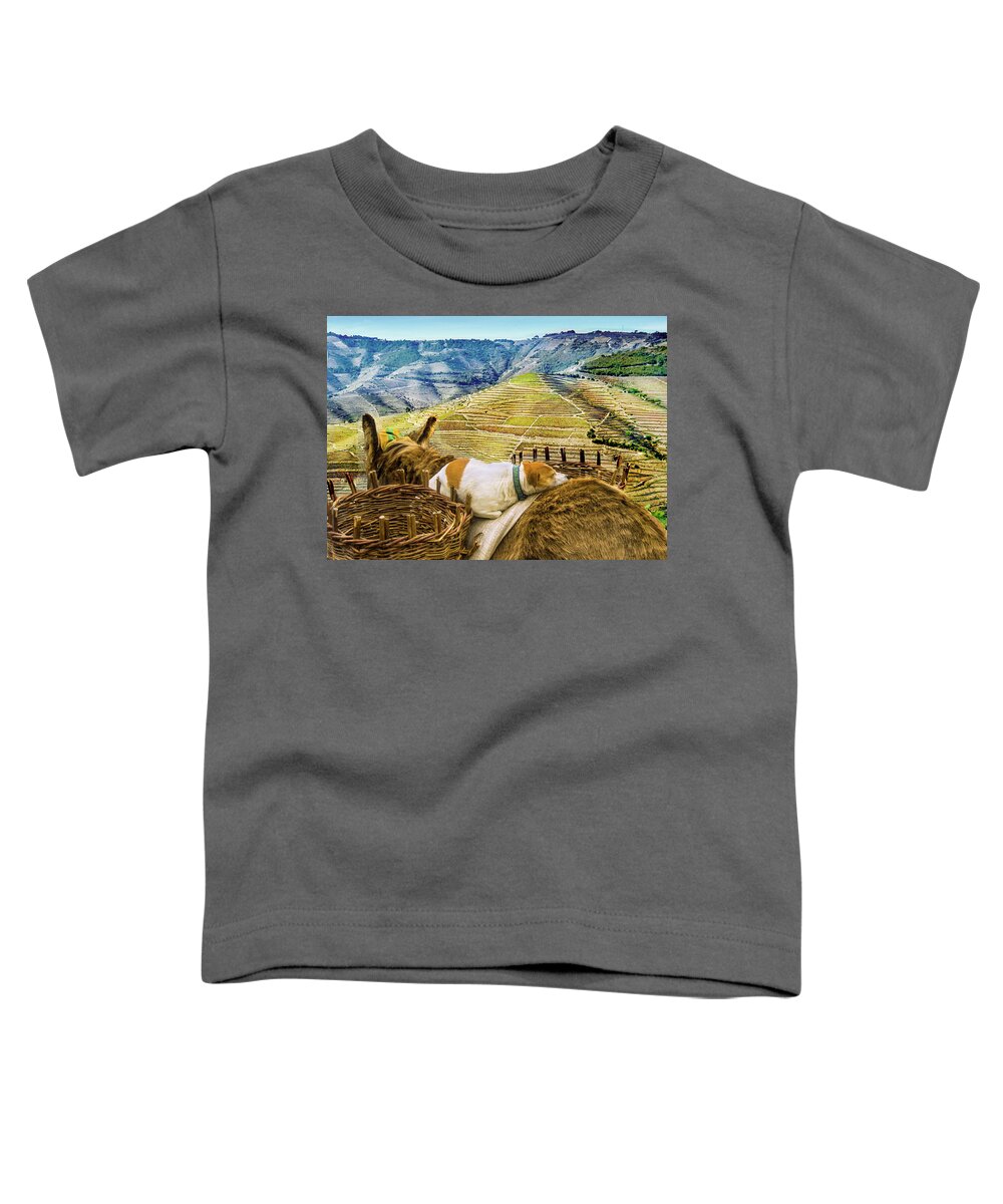 Animal Art Toddler T-Shirt featuring the photograph The Hitchhiker by Edward Shmunes