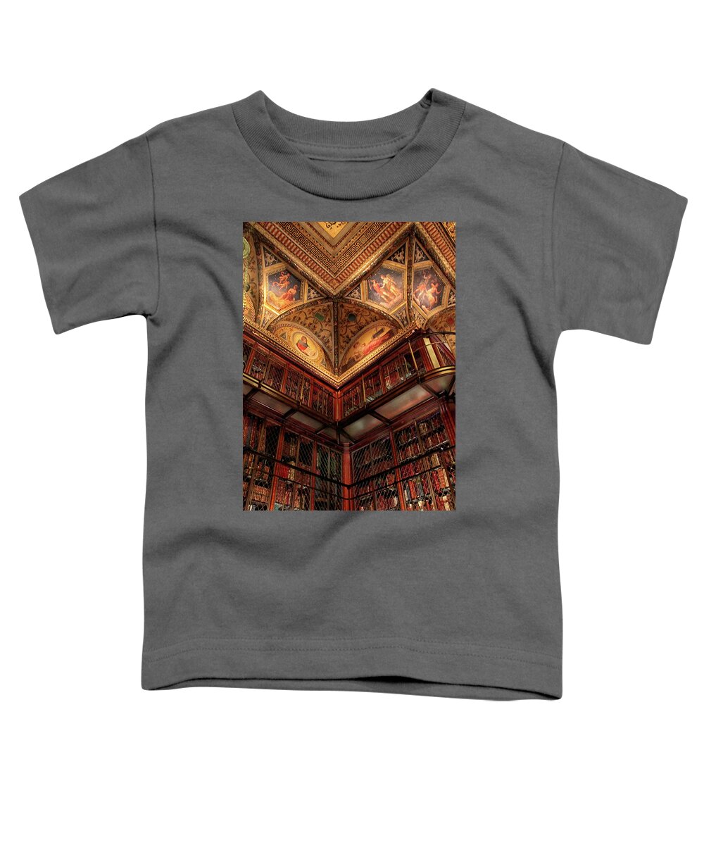 The Morgan Library Toddler T-Shirt featuring the photograph The Morgan Library Corner by Jessica Jenney