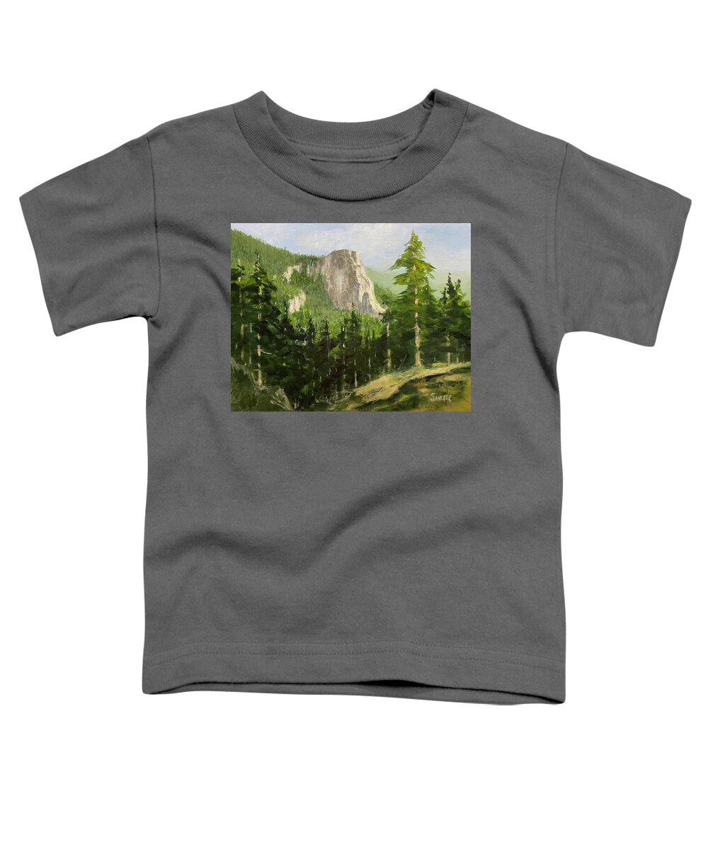  Toddler T-Shirt featuring the painting The Overlook by Robert Sankner