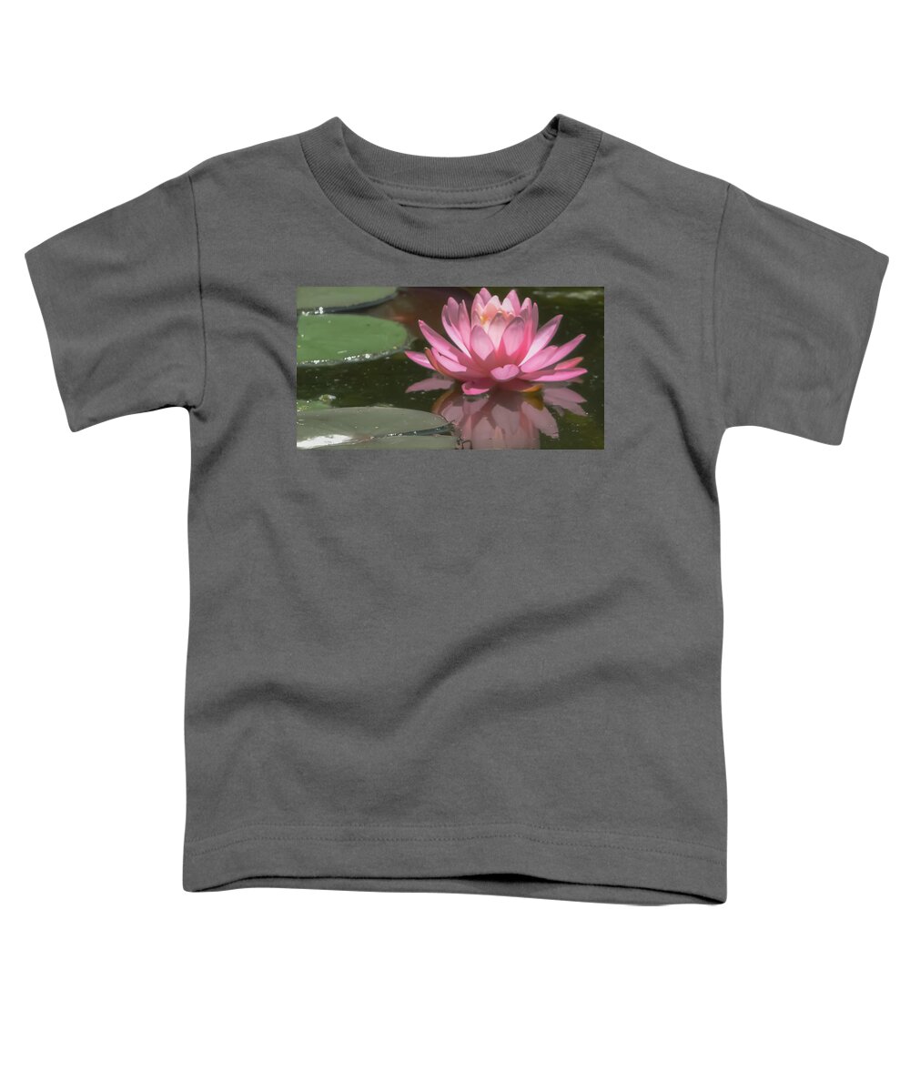 Purity Toddler T-Shirt featuring the photograph The Pink Lotus by Christina McGoran