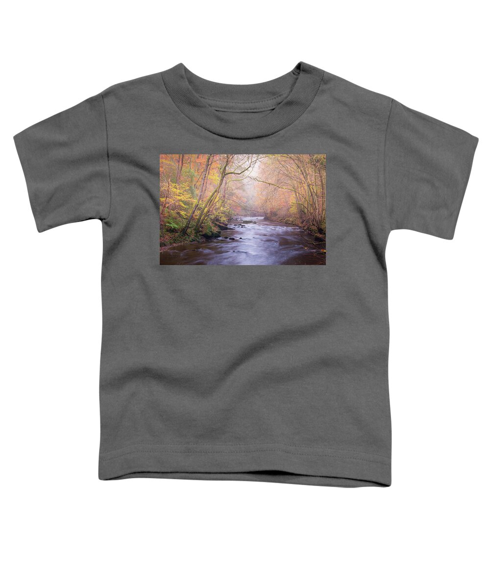 River Toddler T-Shirt featuring the photograph The River in Autumn by Anita Nicholson