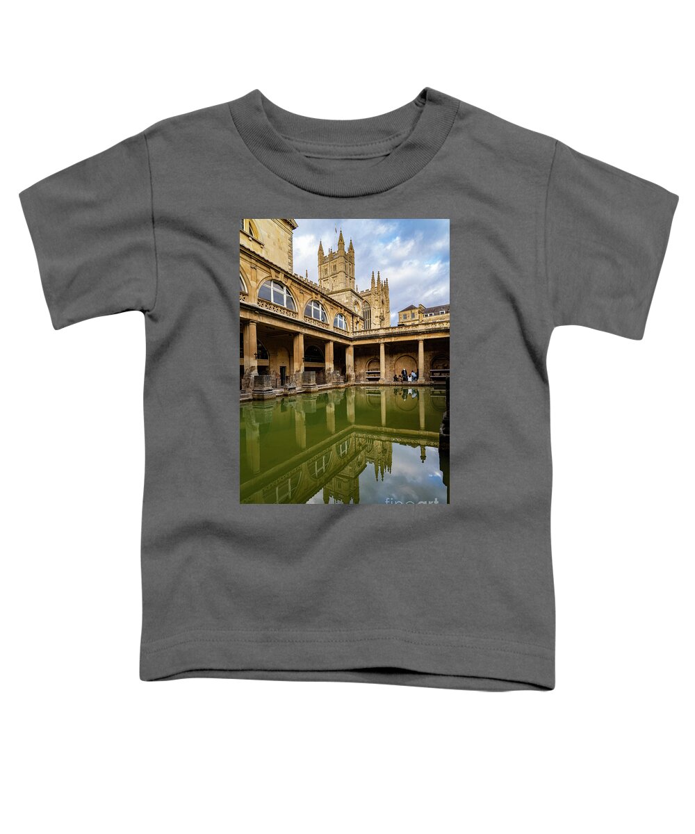 Wayne Moran Photograpy Toddler T-Shirt featuring the photograph The Roman Baths Bath England by Wayne Moran