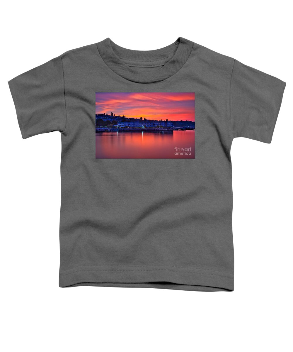 Tacoma Toddler T-Shirt featuring the photograph The Magnificent Sky Of Tacoma by Sal Ahmed