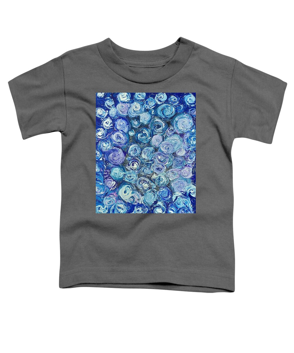 Abstract Toddler T-Shirt featuring the painting The Rose Marie by Christina Knight