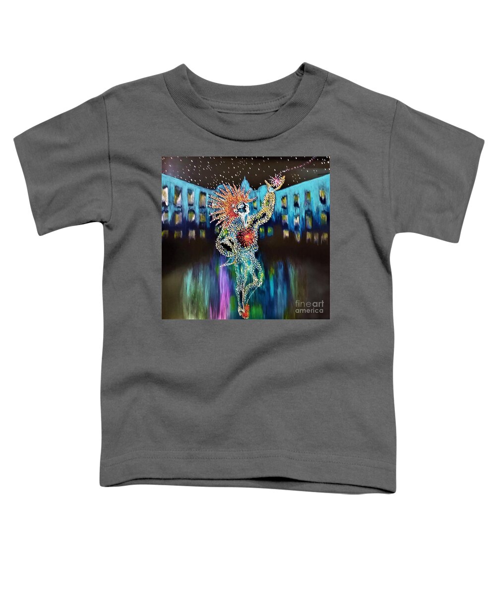 Castle Toddler T-Shirt featuring the painting The Sun-king Dance.... by Tatyana Shvartsakh