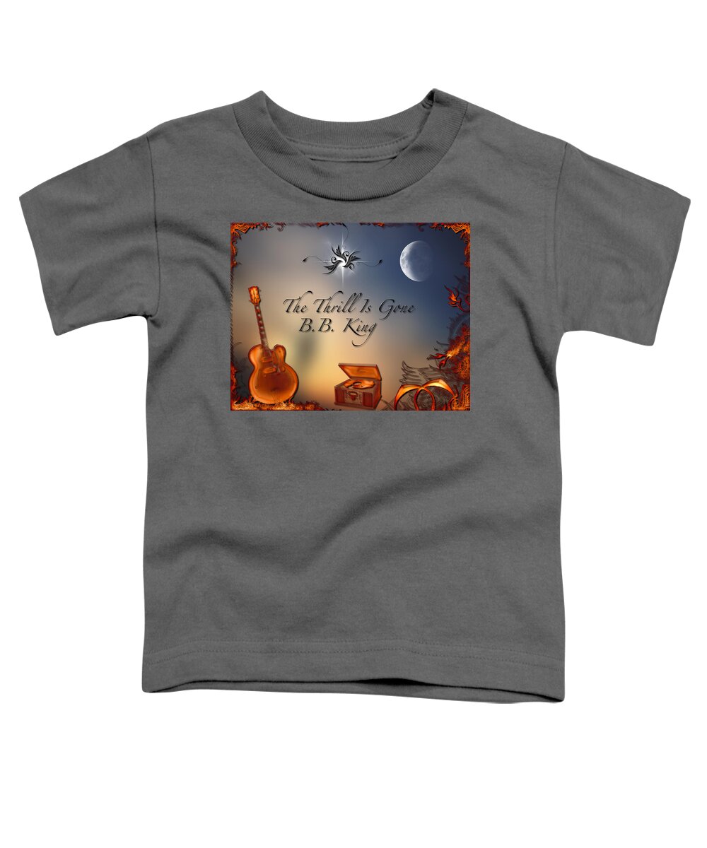 Lucille Toddler T-Shirt featuring the digital art The Thrill Is Gone by Michael Damiani