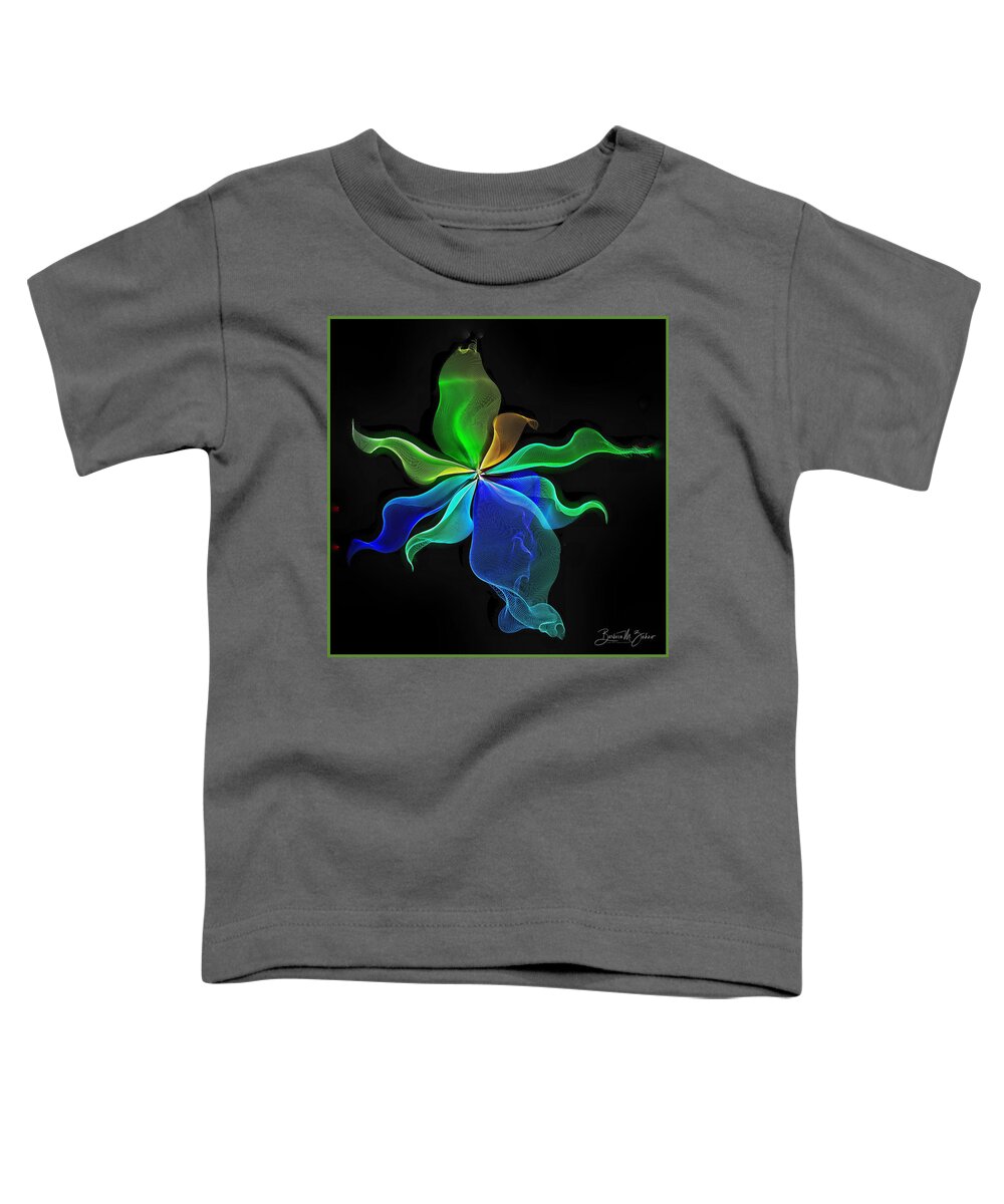Abstract Toddler T-Shirt featuring the photograph The Veils - Abstract - Series #5 by Barbara Zahno