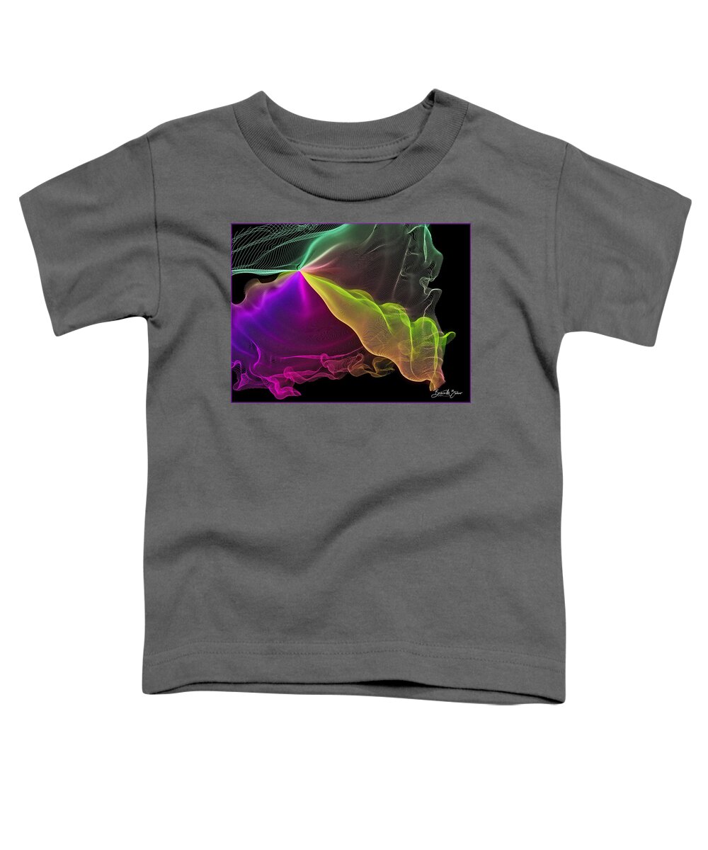 Abstract Toddler T-Shirt featuring the photograph The Veils - Series #16 by Barbara Zahno