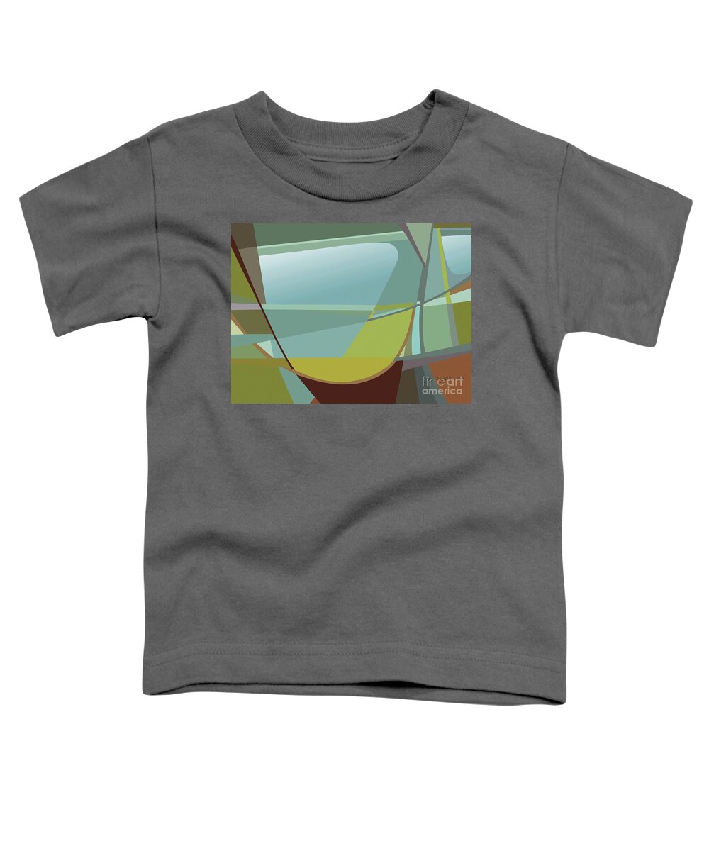Abstract Toddler T-Shirt featuring the painting The View by Jacqueline Shuler