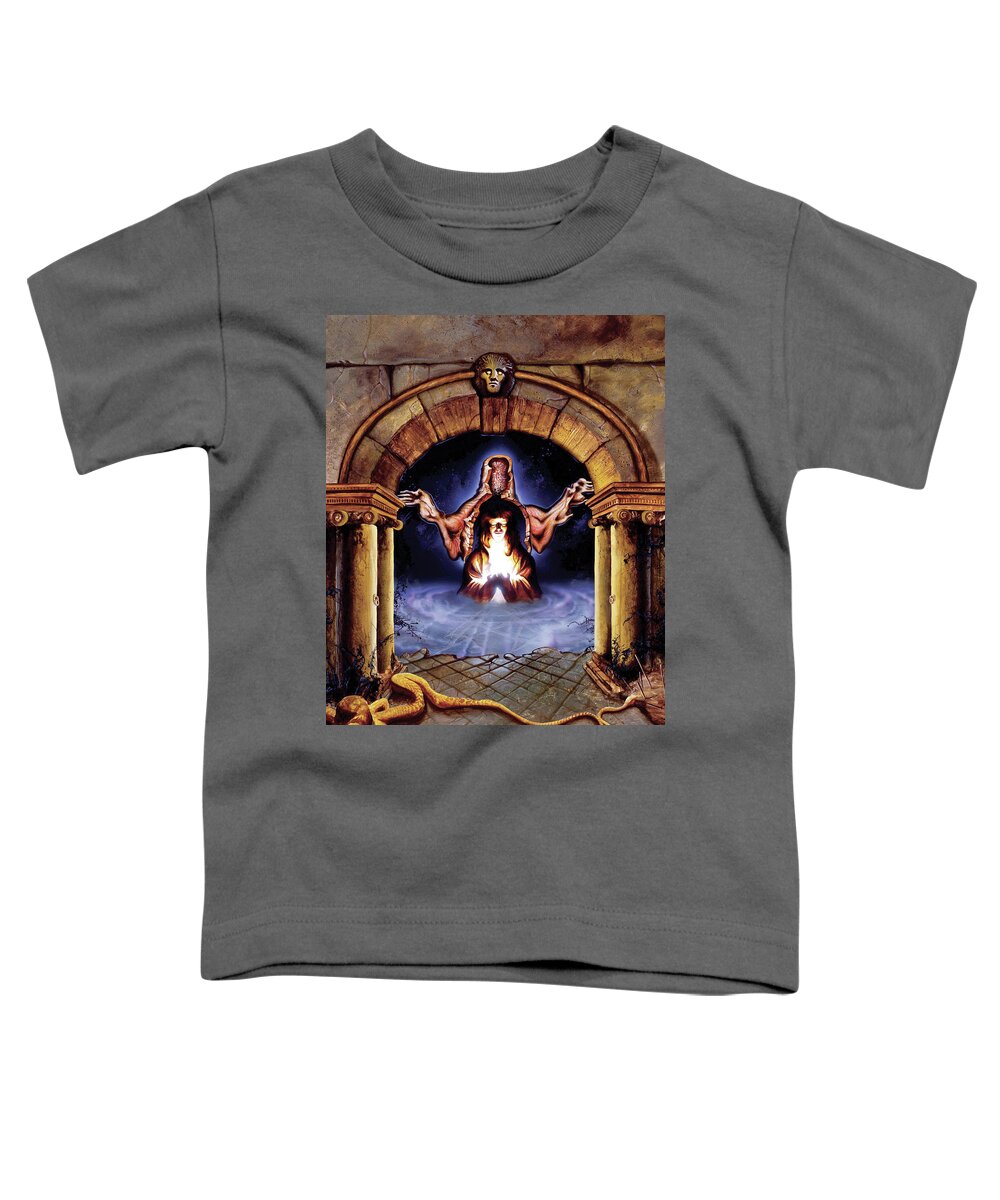 Gothic Toddler T-Shirt featuring the painting The Welcome by Sv Bell