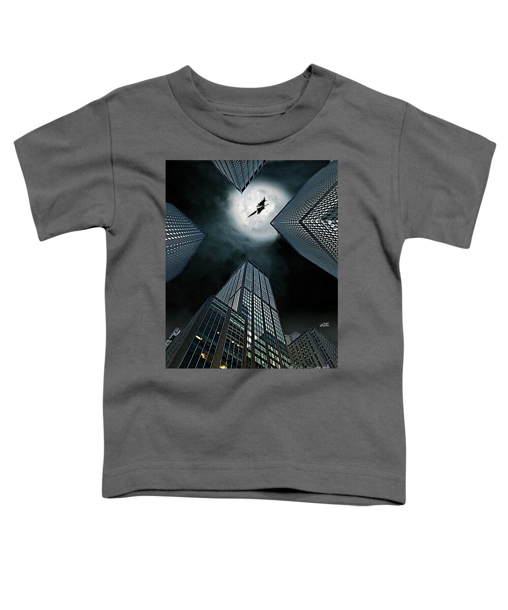 Witch Toddler T-Shirt featuring the digital art The Witching Hour by CAC Graphics