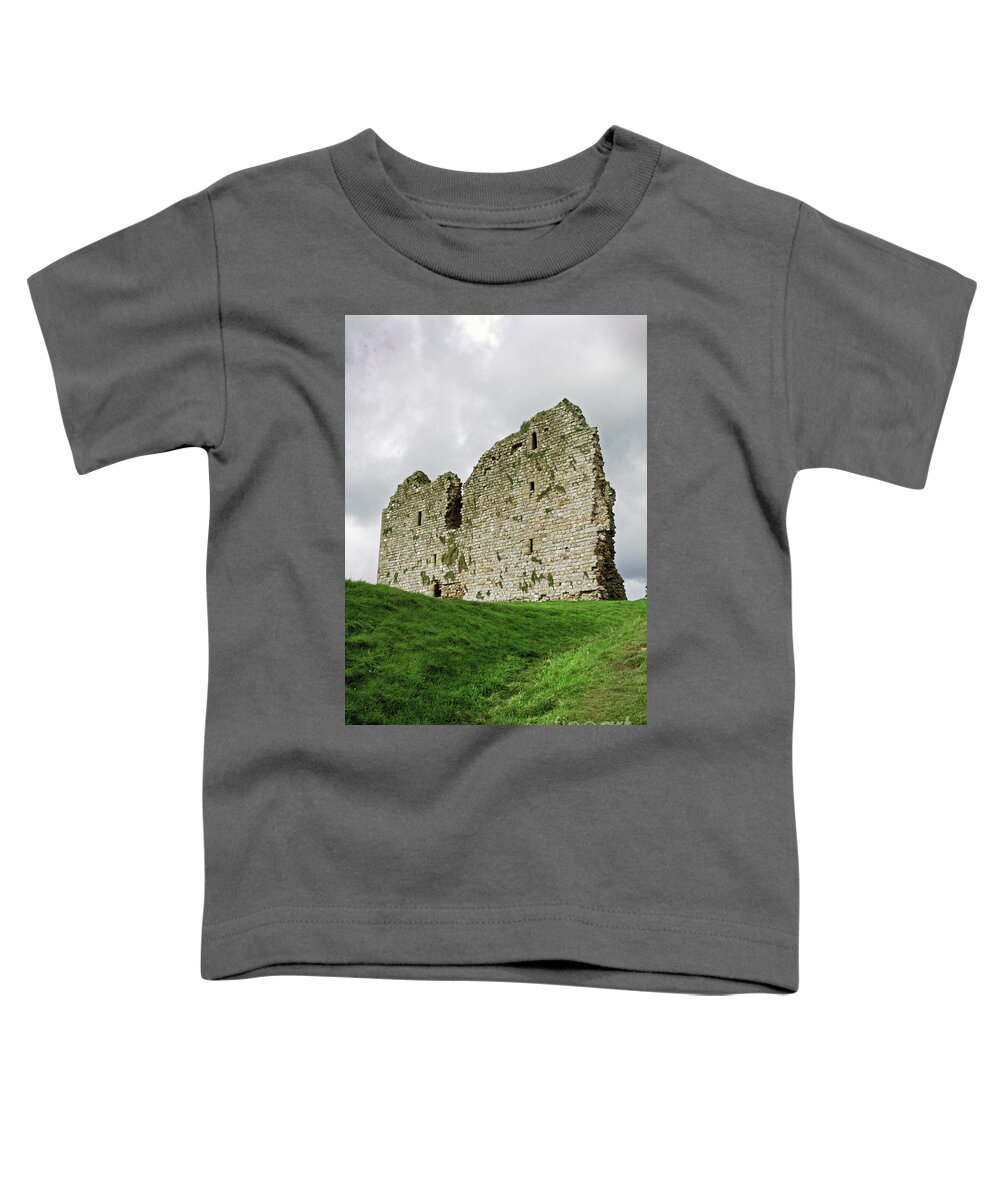 Thirlwall Castle; Castle; Ruins; Great Britain; Northumberland Toddler T-Shirt featuring the photograph Thirlwall Castle by Tina Uihlein