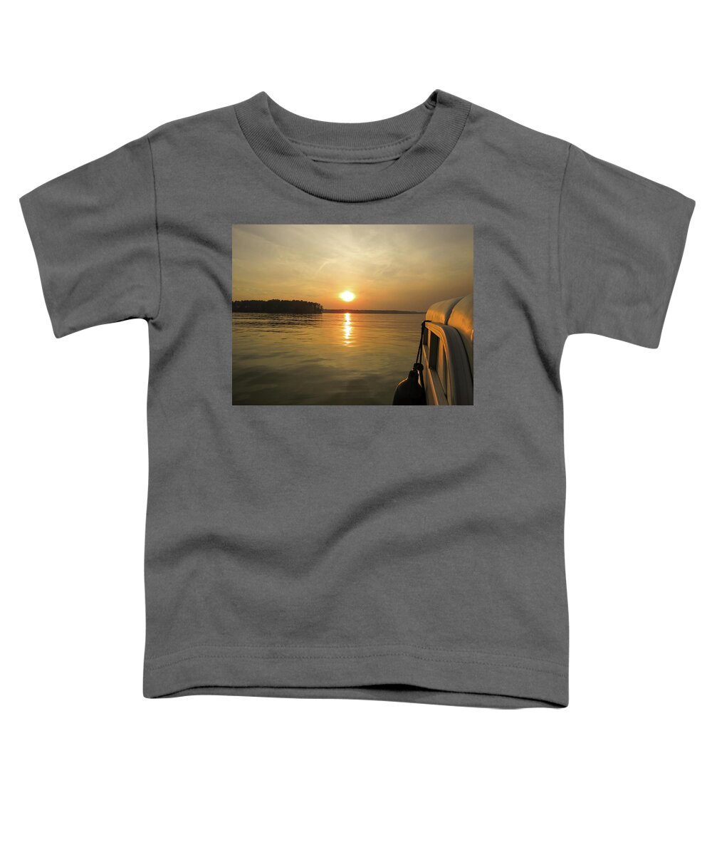 Lake Toddler T-Shirt featuring the photograph This Evening's Reward by Ed Williams