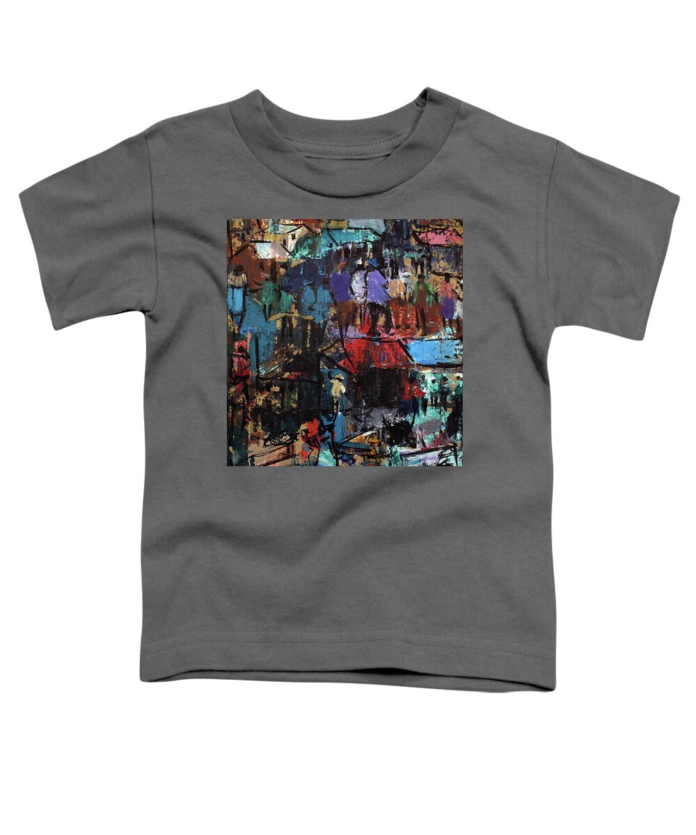  Toddler T-Shirt featuring the painting This Is Us by Joe Maseko