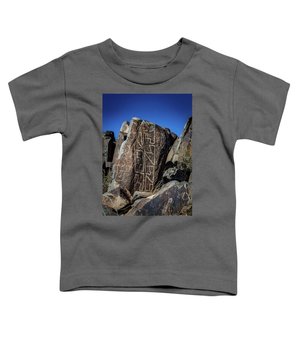 Ancient Toddler T-Shirt featuring the photograph Three Rivers Petroglyphs #32 by Blake Webster