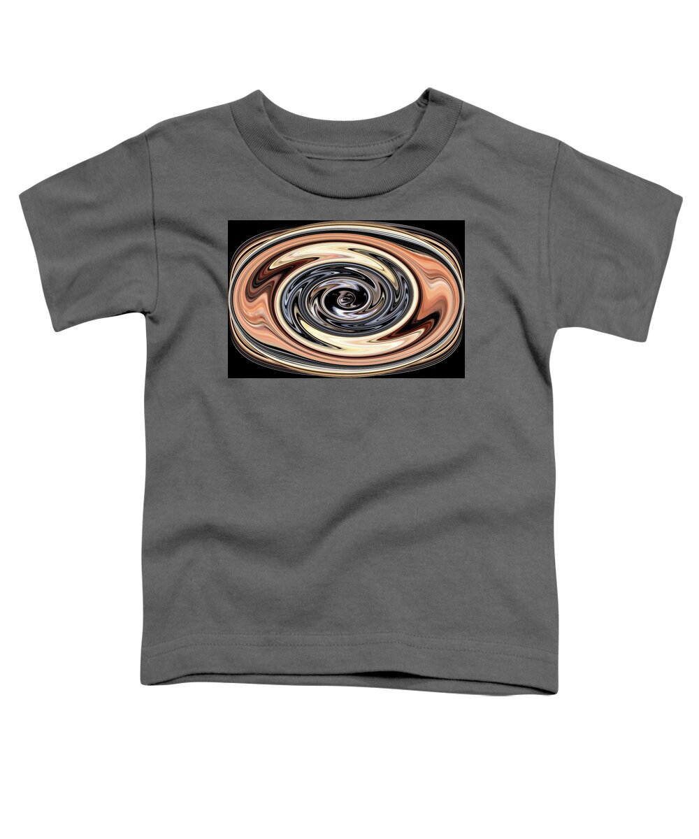 Tom Stanley Janca Metallic Abstract #9321 Toddler T-Shirt featuring the digital art Tom Stanley Janca Metallic Abstract by Tom Janca
