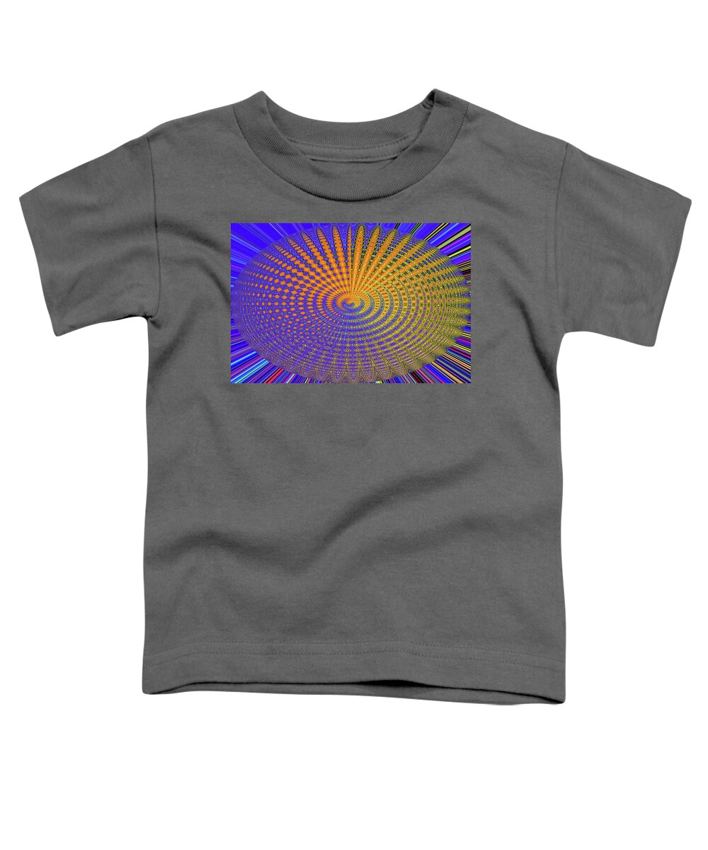 Tom Stanley Janca Toddler T-Shirt featuring the digital art Tom Stanley Janca The Back Side Of The Sun Abstract by Tom Janca