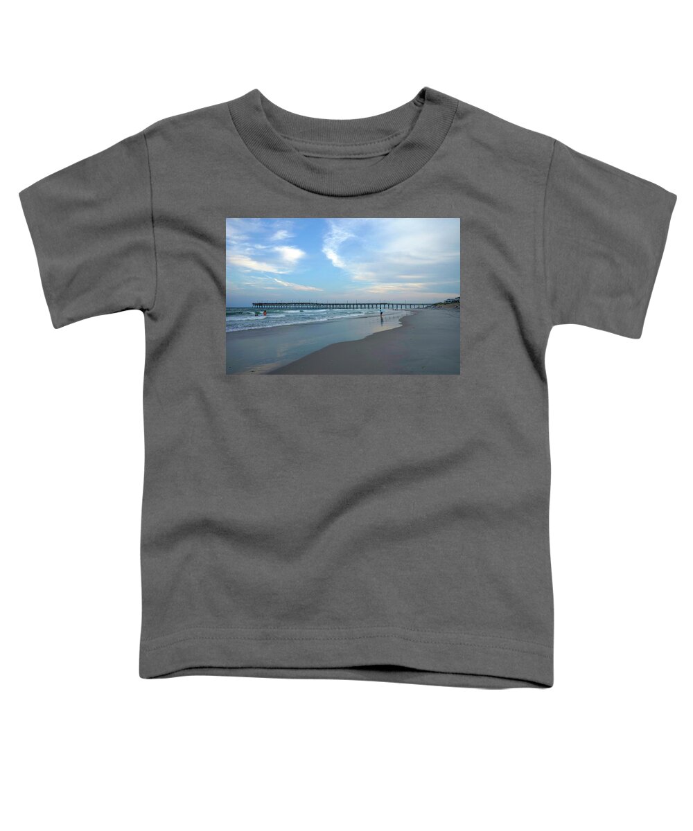 Beach Toddler T-Shirt featuring the photograph Topsail Beach North Carolina by Mike McGlothlen